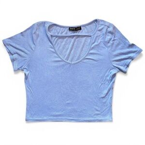 Shein Light Blue Women's Top
